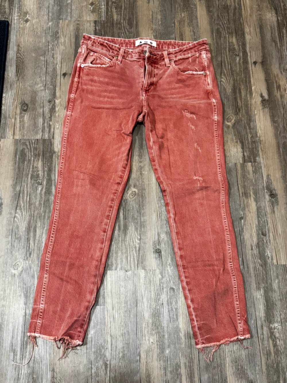 AMO “Stix Crop” in colour Canyon Rose. Size 29